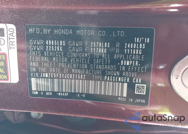 JHMZC5F31JC021502: 42584543