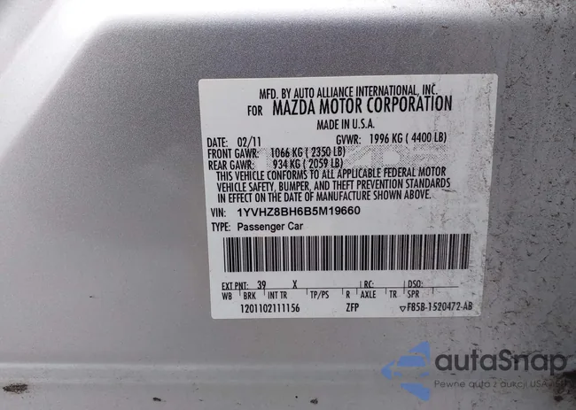 1YVHZ8BH6B5M19660: 42584553