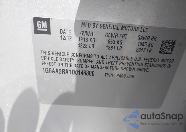 1G6AA5RA1D0146880: 42584708