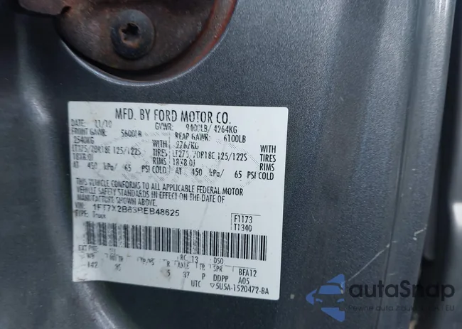 1FT7X2B63BEB48625: 42584868