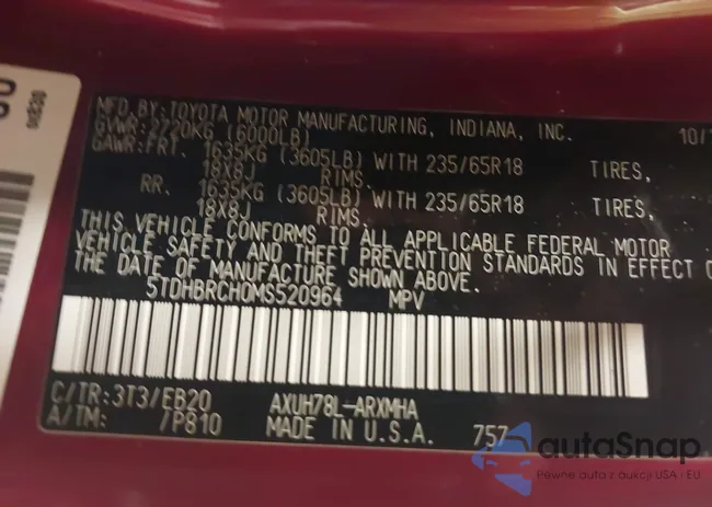 5TDHBRCH0MS520964: 42584197