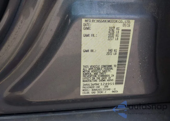 1N4AL3AP9HC124955: 42584204