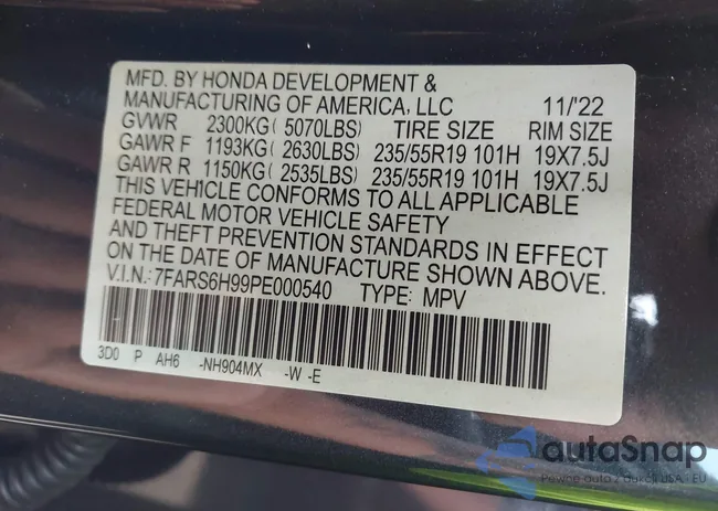 7FARS6H99PE000540: 42585530