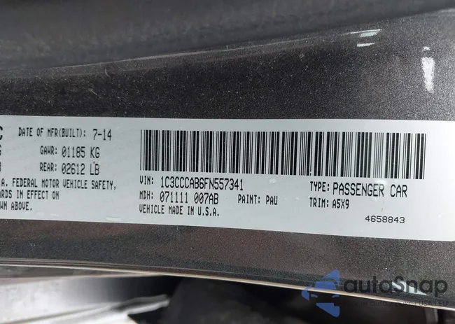 1C3CCCAB6FN557341: 42585791