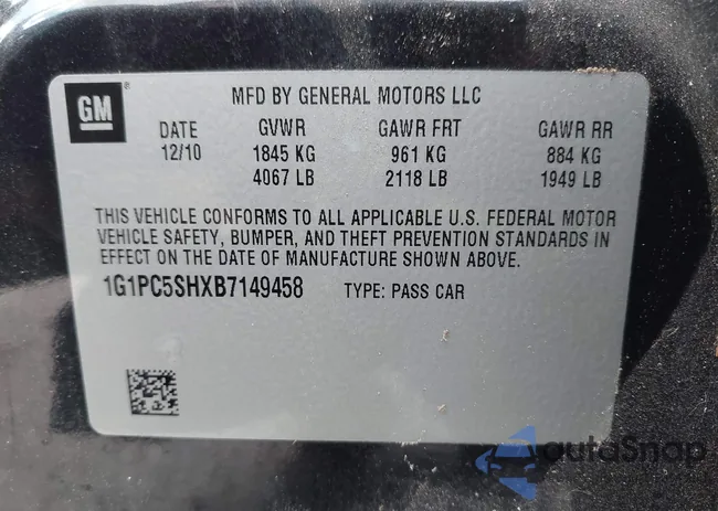 1G1PC5SHXB7149458: 42585807