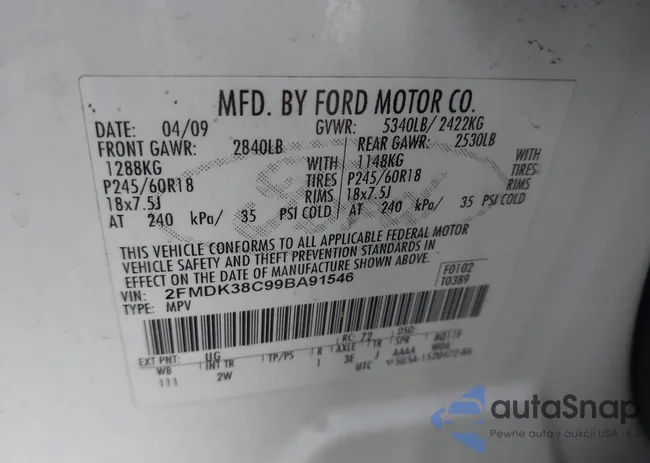 2FMDK38C99BA91546: 42585309