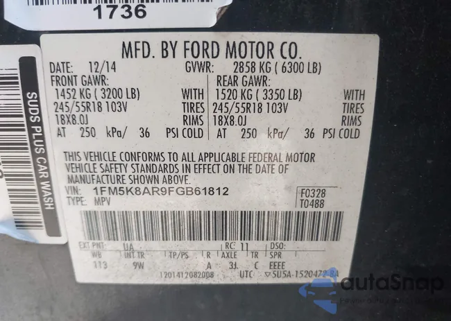 1FM5K8AR9FGB61812: 42586786