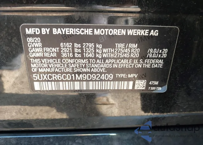 5UXCR6C01M9D92409: 42586373