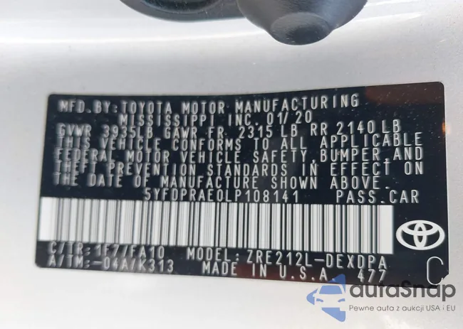 5YFDPRAE0LP108141: 42587613