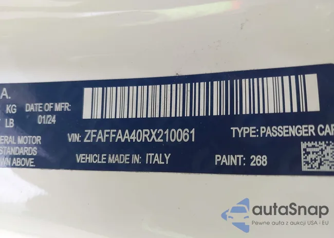 ZFAFFAA40RX210061: 42587941
