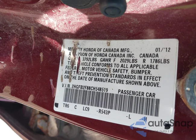 2HGFB2F88CH548519: 42587151