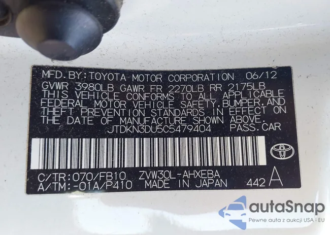 JTDKN3DU5C5479404: 42587230