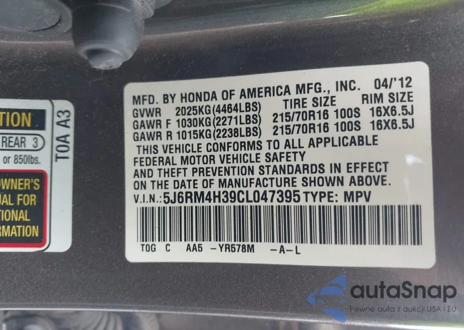5J6RM4H39CL047395: 42587261