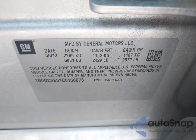 1G6DC5E51C0156873: 42587421