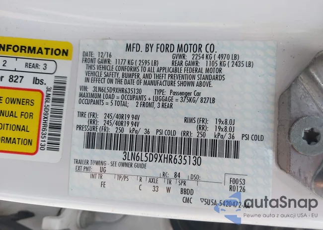 3LN6L5D9XHR635130: 42587450