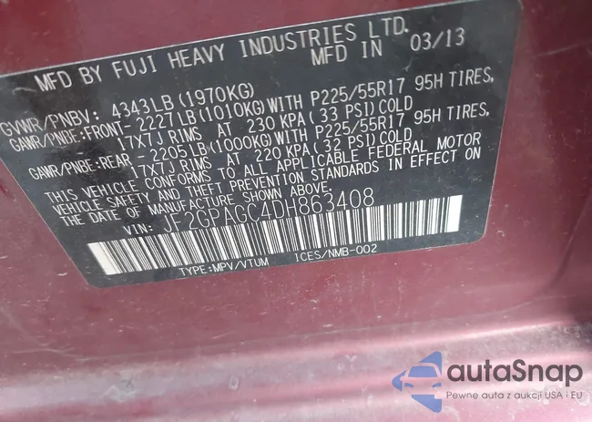 JF2GPAGC4DH863408: 42587486