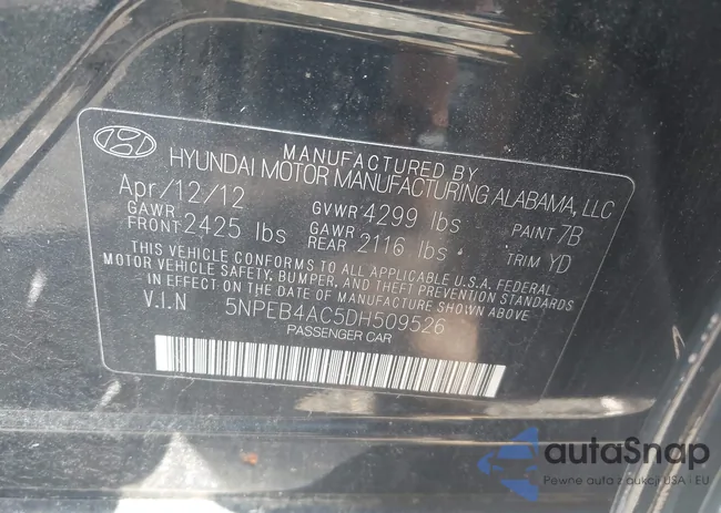 5NPEB4AC5DH509526: 42588585