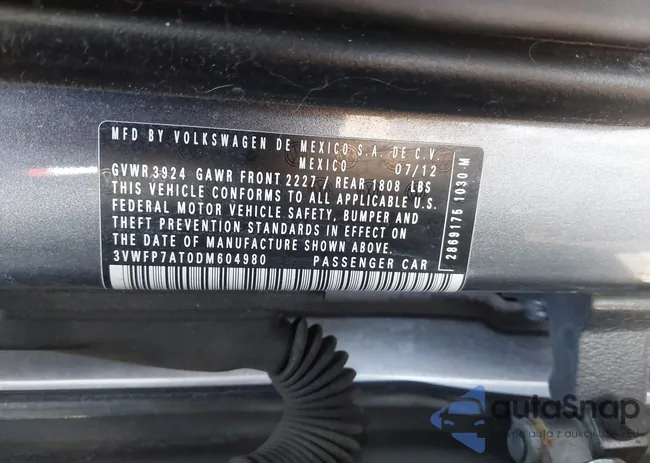 3VWFP7AT0DM604980: 42588613