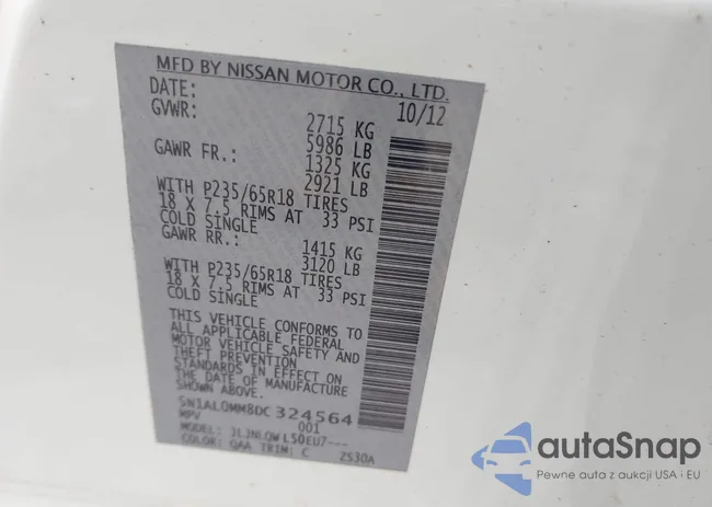 5N1AL0MM8DC324564: 42588774