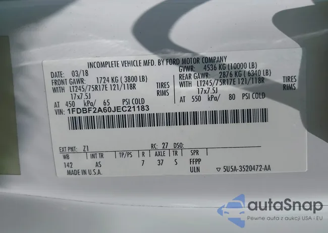 1FDBF2A60JEC21183: 42589005