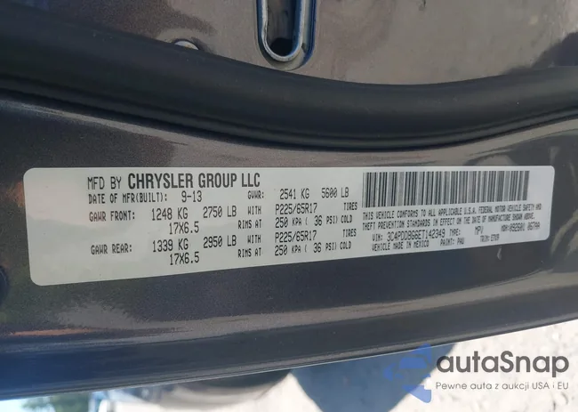 3C4PDDBG6ET142349: 42589023