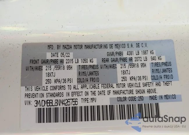 3MVDMBBL8NM426756: 42588193