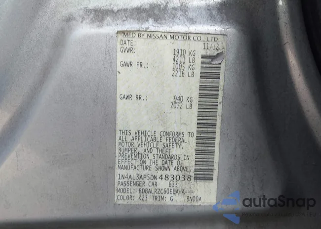 1N4AL3AP5DN483038: 42588240