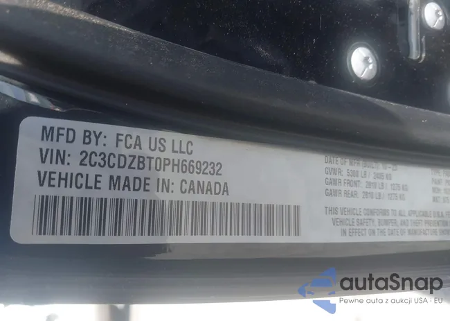 2C3CDZBT0PH669232: 42589473