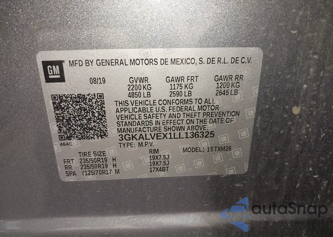 3GKALVEX1LL136325: 42589639