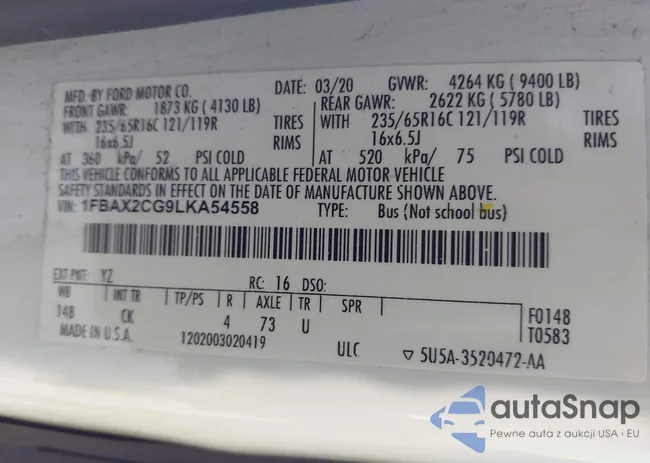 1FBAX2CG9LKA54558: 42589656