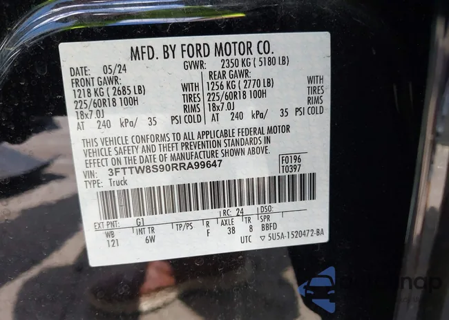 3FTTW8S90RRA99647: 42589706