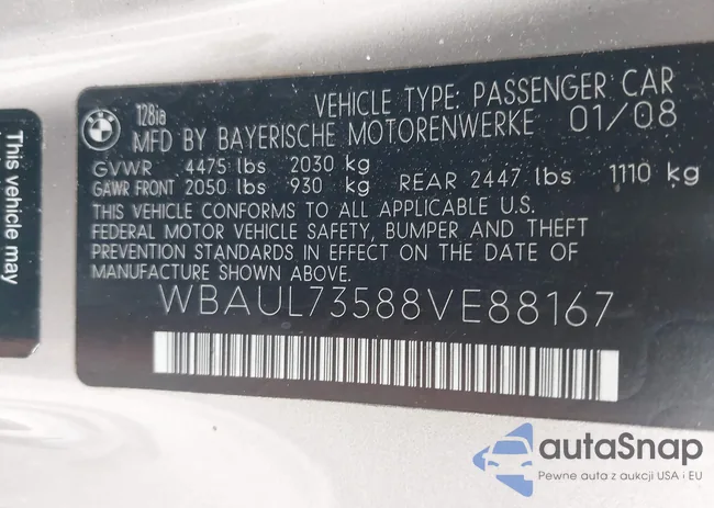 WBAUL73588VE88167: 42589720