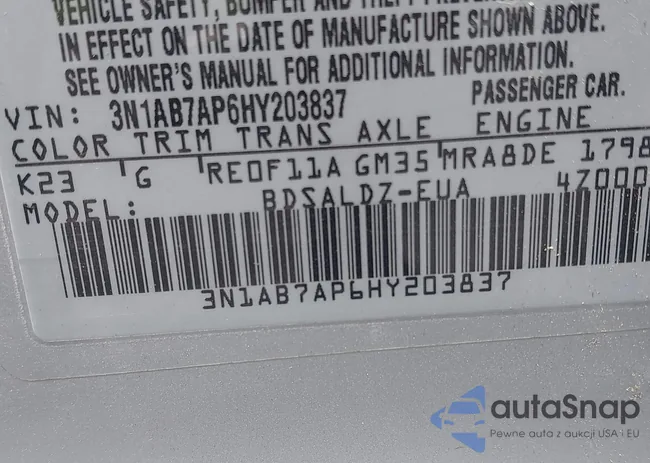 3N1AB7AP6HY203837: 42589731