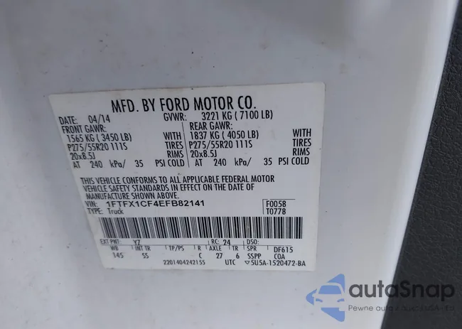 1FTFX1CF4EFB82141: 42589739