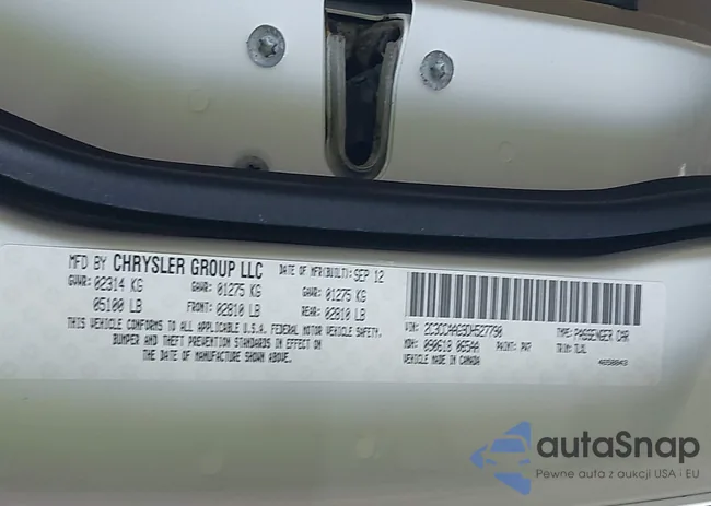 2C3CCAAG9DH527790: 42589815