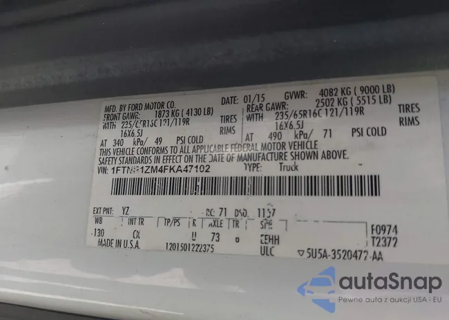 1FTNR1ZM4FKA47102: 42589838