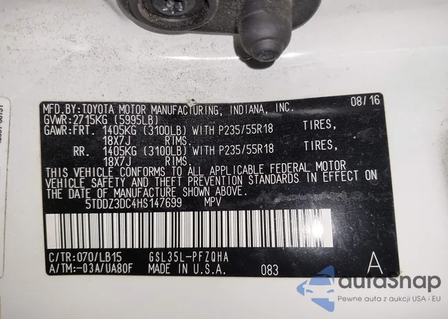 5TDDZ3DC4HS147699: 42589880