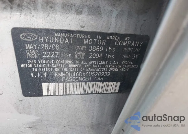 KMHDU46DX8U520939: 42589246