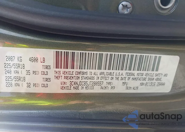 3C4NJDCB5JT280557: 42589425