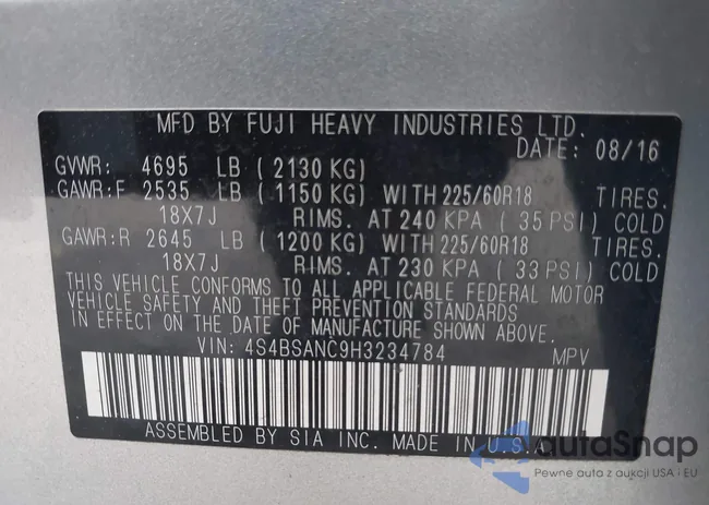 4S4BSANC9H3234784: 42590479