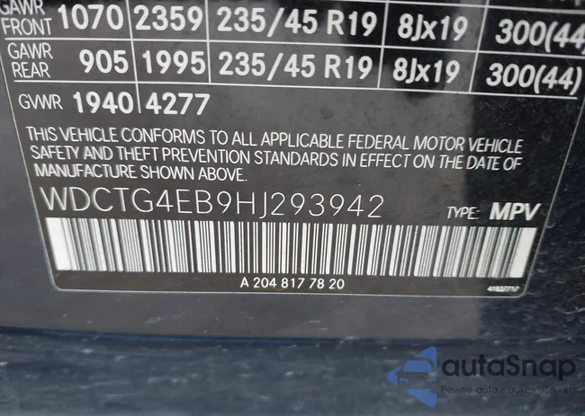 WDCTG4EB9HJ293942: 42590697