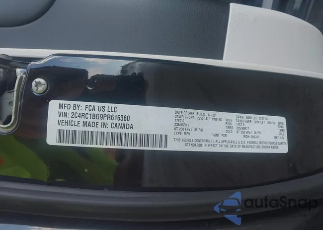 2C4RC1BG9PR616360: 42590746