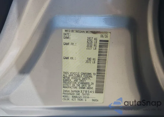 1N4AL3AP6GN378545: 42590846