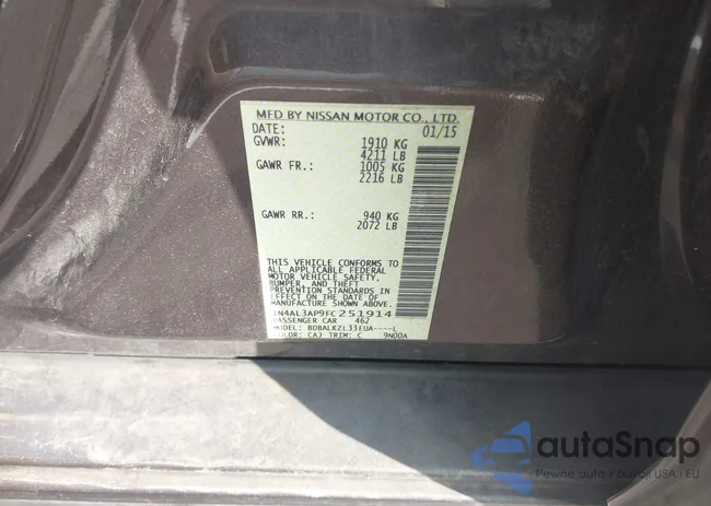 1N4AL3AP9FC251914: 42590850