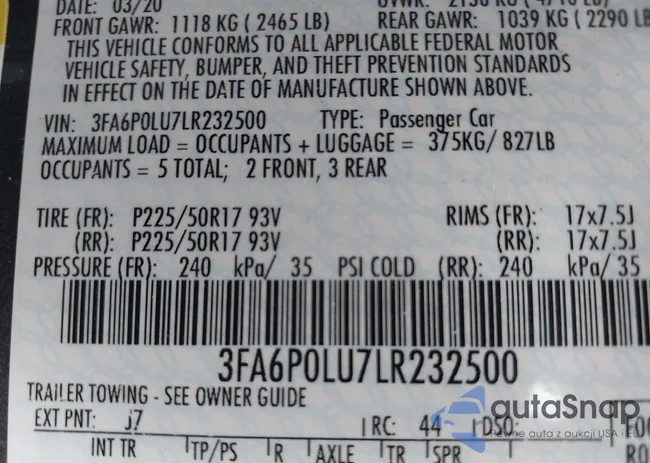 3FA6P0LU7LR232500: 42590897