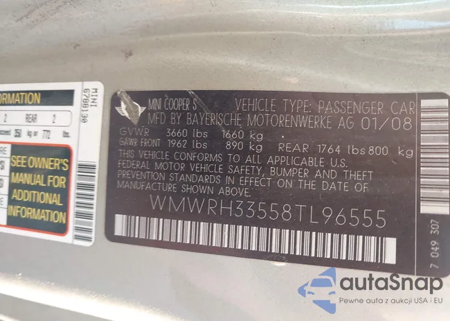 WMWRH33558TL96555: 42590933