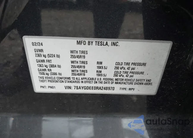 7SAYGDEE0RA248970: 42590979