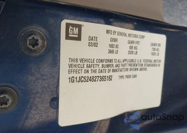 1G1JC524827365182: 42590987