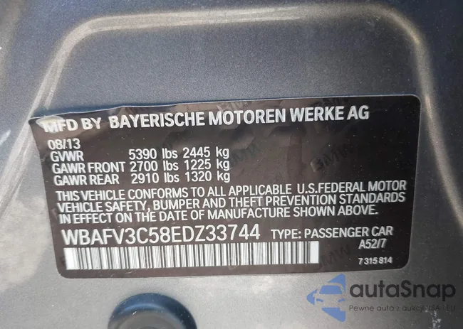 WBAFV3C58EDZ33744: 42590073