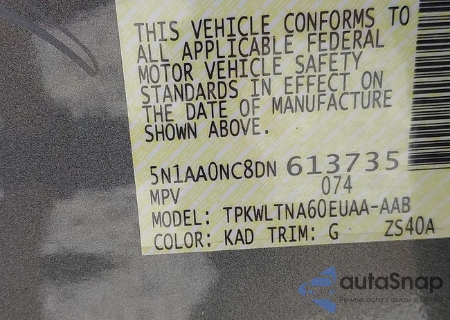 5N1AA0NC8DN613735: 42590079